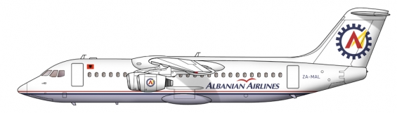 Albanian Airlines BAe146
