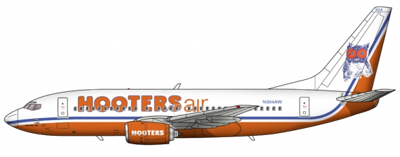 Hooters Boeing 737