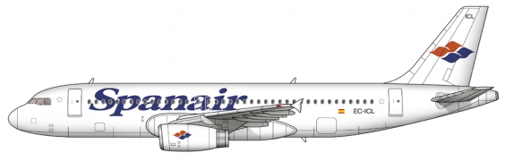 Spanair Airbus A320