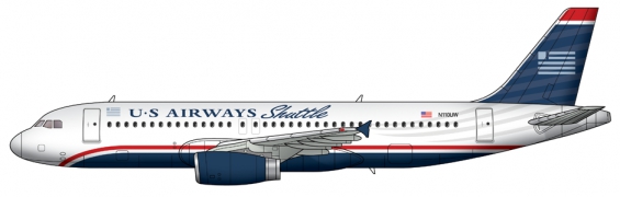 US Airways Shuttle A320