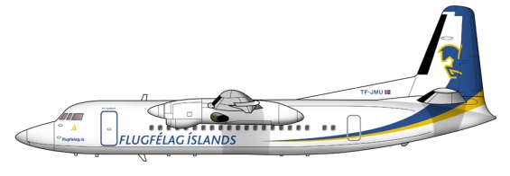 Air Iceland Flugfelag- Fokker 50