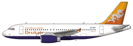 Drukair Airbus A319