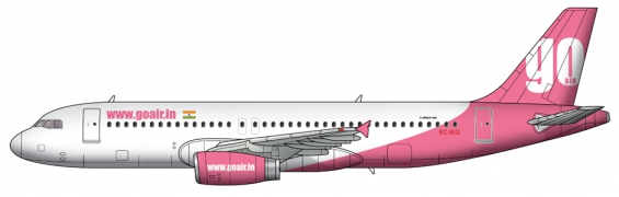 Go-Air Airbus A320