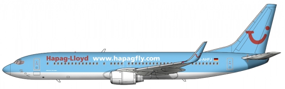 Hapag-Lloyd Boeing 737