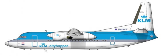 KLM Cityhopper Fokker 50