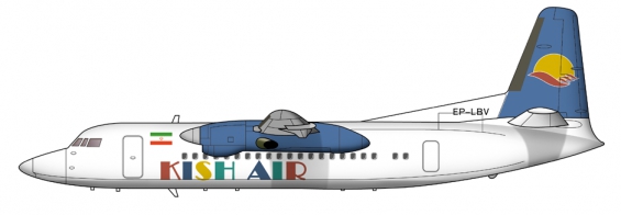 Kish Air Fokker 50
