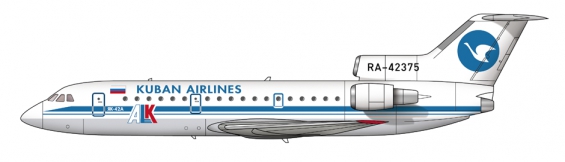 Kuban Airlines YAK-42