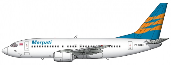 Merpati Boeing 737