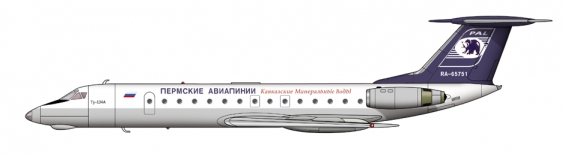 Perm Airlines TU-134
