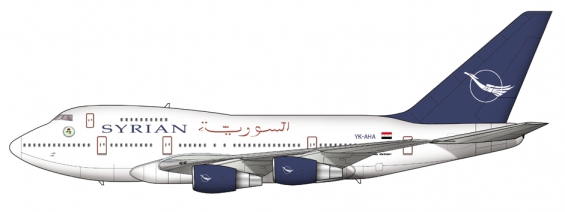 Syrian Airlines Boeing 747