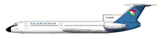 Tajikistan TU-154