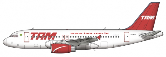 TAM Airbus A319