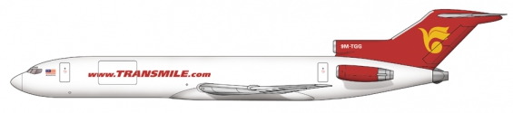 Transmile Boeing 727-200