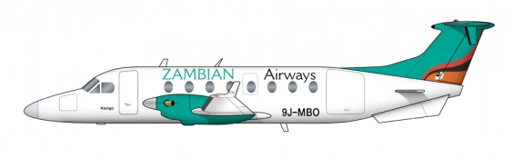 Zambian Airways Beech 190
