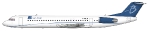 Blue Line Fokker 100-2